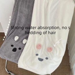 Towel Water Absorbing And Quick Drying Cute Cartoon Girl Can Wear Thick Towels For Bathing