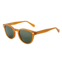Sunglasses ZENOTTIC Classical High-quality Acetate Polarised Unisex Uv400 Protection Shade Retro Round Sun Glasses ZS6211