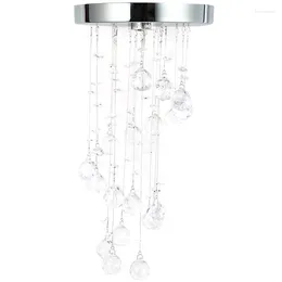 Ceiling Lights Modern Spiral Crystal Chandelier For Home Entrance Stair Staircase Aisle Corridor Hanging Lamp Decoration Led