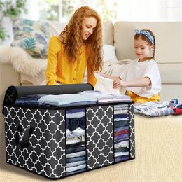Storage Bags Clothing Sweater Closet Organiser PVC Window Wardrobe Bag Moisture-proof Quilt Finishing Clothes Moving