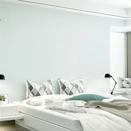 Wallpapers Wellyu Light Blue Gray Wallpaper Nordic Modern Simple Pure Color Living Room Bedroom TV Background