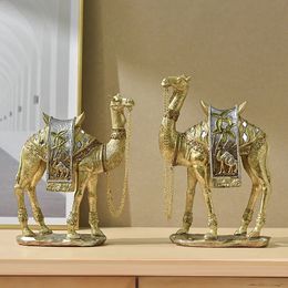 Middle Eastern Classical Style Light Luxury Art Camel Ornaments Home Decor Wine Cabinet Decoration Items 240328