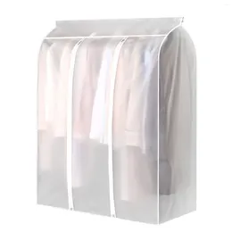 Storage Boxes Hanging Bag Garment Clothes Cover Protector Translucent Dustproof Waterproof For Wardrobe