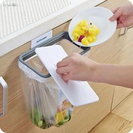 Kitchen Storage Hanging Cabinet Door Trash Rack Style Garbage Bag Holder Up Bracket Vanzlife