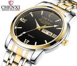 Men Watch CHENXI Luxury Brand Analogue Quartz Watch Man Clock Week Calendar Business Male Wristwatches relogio masculino 821120764853512537