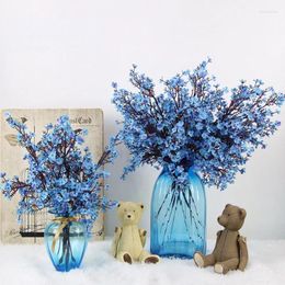 Decorative Flowers Artificial Baby Breathe Single Flower Simulation Home Wedding Decoration Bride Holding Decor