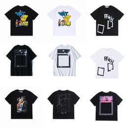 2024 Summer Designer fashion Offes T-shirt Mens Womens Tees Tops Man Casual Street graffiti Shirt Sweatshirt Offss Whites Men S T-shirts black red Green