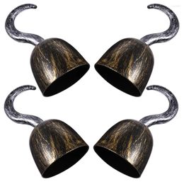 Hooks 4pcs Pirate Hook Novelty Halloween Cosplay Hand Fancy Dress Accessory Po Prop