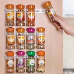 Hooks Kitchen Shelf Seasonin Storage Rack Simple Bottle Mouth Clip Four Five Holes Strong Bearing Capacity Practical 2024