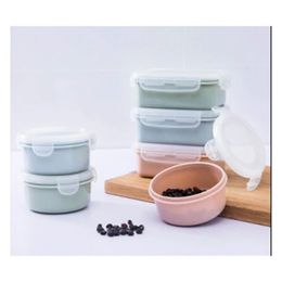 NEW Plastic Lunch Box Bento Box Vegetables Fruit Salad Fresh-Keeping Bowl with Lid Seal Leak Proof Camping Picnic Food Storage Box- durable airtight container