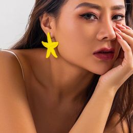 Stud Earrings High-Quality Simple Pockmarked Holiday Beach Large For Women Personalised Starfish Ethnic Style