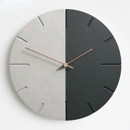 Wall Clocks Nordic Simple Fashion Clock Home Decor Bedroom Living Room Decoration American Modern Design