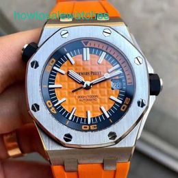 Luxury AP Wrist Watch Mens Royal Oak Offshore 42mm Diameter Precision Steel Date Display Automatic Mechanical Sports Leisure Luxury Watches