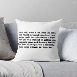 Pillow What A Sad Little Life Jane Throw Marble Cover Luxury