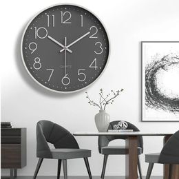 8/12/14 Inch Wall Clock Silent Non-Ticking Decorative Clock Round Wall Clock Modern Decor Clock Home/School/Bedroom/Living Room 240329