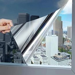 Window Stickers 1PC Solar Film Self-adhesive 30/40/50CM 200CM Privacy Heat Insulation One-way Mirror Blocking UV Office