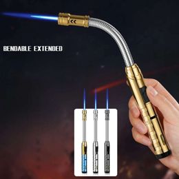 Outdoor Camping BBQ Kitchen Lighter Ignition Tool Windproof Cigar Lighter Welding Gun Butane Without Gas Lighters Smoking Accessories