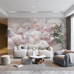 Wallpapers Custom American Flower Wallpaper Living Room TV Background Wall Cloth Bedroom Sofa Dining 3D Art Mural Home Decor