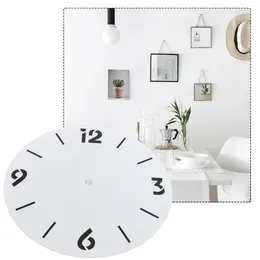 Wall Clocks DIY Quartz Clock Dial Face Metal Design Table Living Room Decorative Home Decor