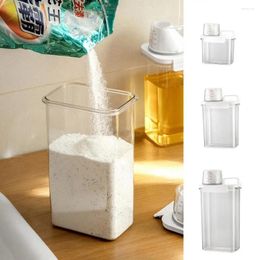 Storage Bottles Laundry Liquid Dispenser Good Sealing Powder Case Big Opening Airtight Box