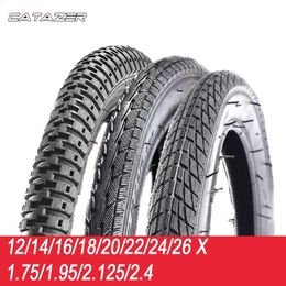 Bicycle Tyres 1214161820222426 X 175195212524 for Children Bike Bmx Folding Road Mountain Tyre 240325