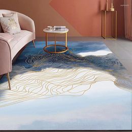 Carpets 60x90cm Gradient Color Jacquard Crystal Velvet Carpet Mechanical Wash Floor Mats Water Absorption Quick Drying Rug Living Room