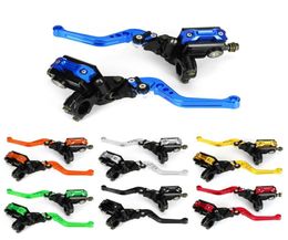 Universal Motorcycle Hydraulic 78039039 M10125 CNC Brake Clutch Master Cylinder Reservoir Lever Set9551007