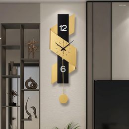 Wall Clocks Designer Decor Clock Metal Kitchen Aesthetic Unique Watchs Minimalist Industrial Relogio De Parede Room Decorarion