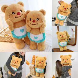 New Foreign Butter Bear Doll Brown Bear Doll Plush Toy Cloth Doll Birthday Gift Girl