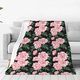 Blankets Floral Soft Fleece Throw Blanket Warm And Cosy For All Seasons Comfy Microfiber Couch Sofa Bed 40"x30"