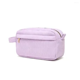 Cosmetic Bags Portable Corduroy For Women Fashion Small Makeup Pouch Travel Handbags Box