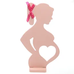 Party Decoration Gifts Wooden Frames Heart-shaped Po For Wedding Props Baby Pregnant Women Pattern