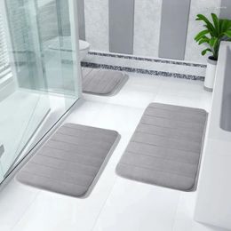Bath Mats Memory Foam Mat Non-Slip Extra Water Absorbent Comfortable Soft & Dry Carpets For Bathroom Toilet Rug Washable Floor Doormat