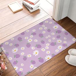 Carpets Bath Mat Daisy Flower Strawberry Rug Home Doormat Living Room Carpet Outdoor