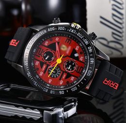 Sports Men039s Wristwatch Creative Unique SixPin Rubber Strap Quartz Watches Fashion Racing Watch Dress Luxury Clock Hour 20219405042