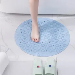 Bath Mats Bathroom Non-slip Mat Round Household Shower Room Hydrophobic Quick-drying Suction Cup Floor Massage Foot