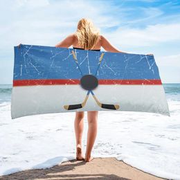 Towel Sport Hockey Stadium Retro Soft Quick-drying Bath Towels Outdoor Seaside Round Beach Microfiber Face