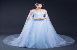 2018 Sexy Lace Off Shoulder Appliques Prom Dresses Beads Tulle Big Girls Pageant Evening Party Celebrity Catwalk Lady Bridesmaid B3525186