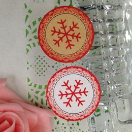 Party Decoration 100PCS/Lot 3.5x3.5cm Sticker Labels Snowflake Adhesive Stickers DIY For Gift/Box/gift/envelop