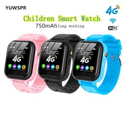 Watches 4G Kids GPS Tracker Smart Watches Remote Monitor GPS WIFI Location Video Call Waterproof Tracking SIM Baby Smart Phone Clock T16