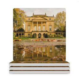 Table Mats Autumn Reflection Of Holburne Museum Bath Ceramic Coasters (Square) Kawaii Tea Cup Holders Personalize