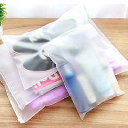 Storage Bags 1PCS Frosted Underwear Cloth Socks Organiser Bag Eco Friendly Travel Waterproof Cosmetic Makeup Bath Pvc Pouch