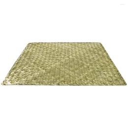 Table Mats Insulation Pads Placemats Woven Modern Decorations For Seaweed Farmhouse Straw Dining Accessories Rustic