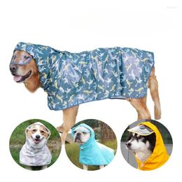Dog Apparel Pet Poncho Raincoat Small Big Waterproof Jacket M-2XL Fashion Outdoor Breathable Puppy Clothes