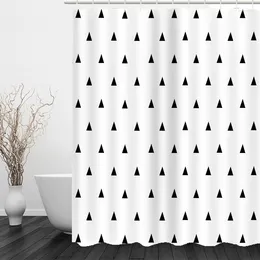 Shower Curtains The Modern Concise Style Bathroom Curtain Thickened Polyester Fiber 3D Digital Printing Bath With Hooks