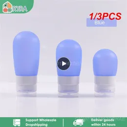 Liquid Soap Dispenser 1/3PCS 38ml/60ml/ 80ml Empty Silicone Travel Packing Press Bottle For Lotion Shampoo Bath Container Portable