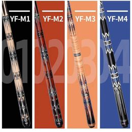 YFEN 57 Carbon Fiber Technology 1/2 Billiard Pool Cue Stick 12.5mm Extender Holder Case 240320