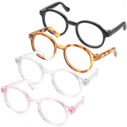 Dog Apparel 4 Pcs Sunglasses Birthday Decoration Girl The Puppy Pet Eyewear Plastic Cat Decorative Eyeglasses