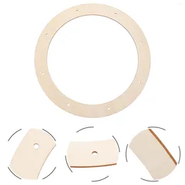 Decorative Flowers 6 Pcs Wreath Frame Simple Creation Ring Home Decor Bamboo Circle Backdrop Stand DIY Rings Wood Frames Accessories