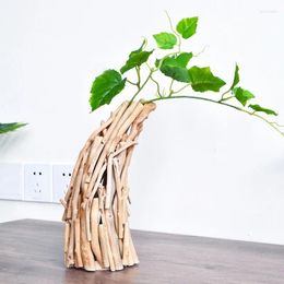 Vases Nordic LOG Artificial Flower Decoration Simple. Living Room Bedroom Arrangement Desktop Creative